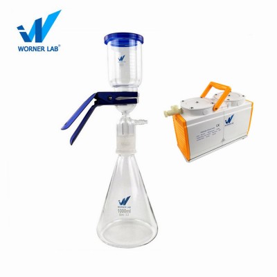 Laboratory Filtration Apparatus 1000ml With 300ml Funnel Glassware Solvent Vacuum Filtration Apparatus,Sand-core Filter